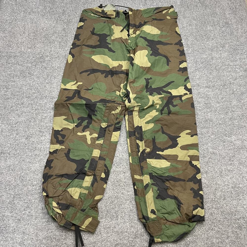 ORC Industries Improved Rainsuit Pants Mens Small Camo Rain Trousers Made in USA